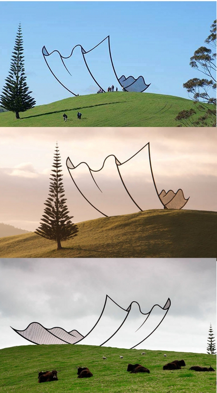 Amazing sculpture: Horizons in New Zealand